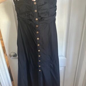 Free People Black Button-Down Dress